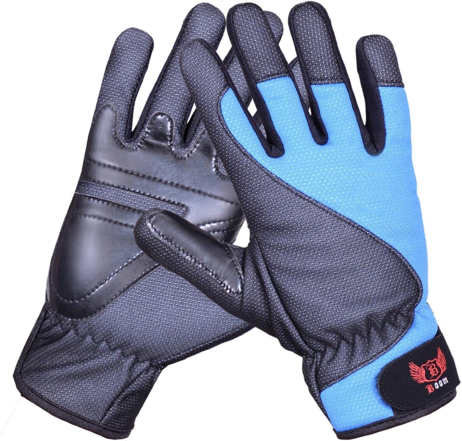 BOOM Prime Winter Leather Motorbike Motorcycle Gloves Thermal Full