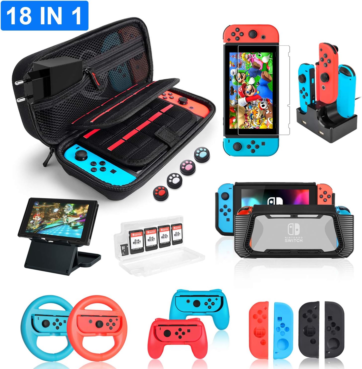 nintendo switch zubehör set original