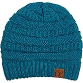 C.C Trendy Warm Chunky Soft Stretch Cable Knit Beanie Skully