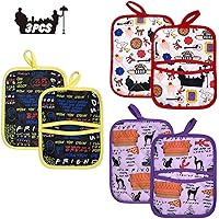 Friends Kitchen Oven Mitts/Pot Holders Set of 3,Heat Resistant Microwave Oven Mitt Potholders with Hand Pockets and…