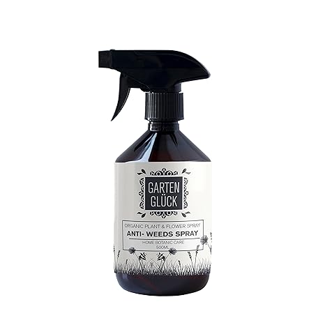 Garten Glück Unkrautvernichter | 250ml Natürliche Unkrautvernichtung | 100% Bio Unkrautentferner | Giftspritze & Unkrautbrenn