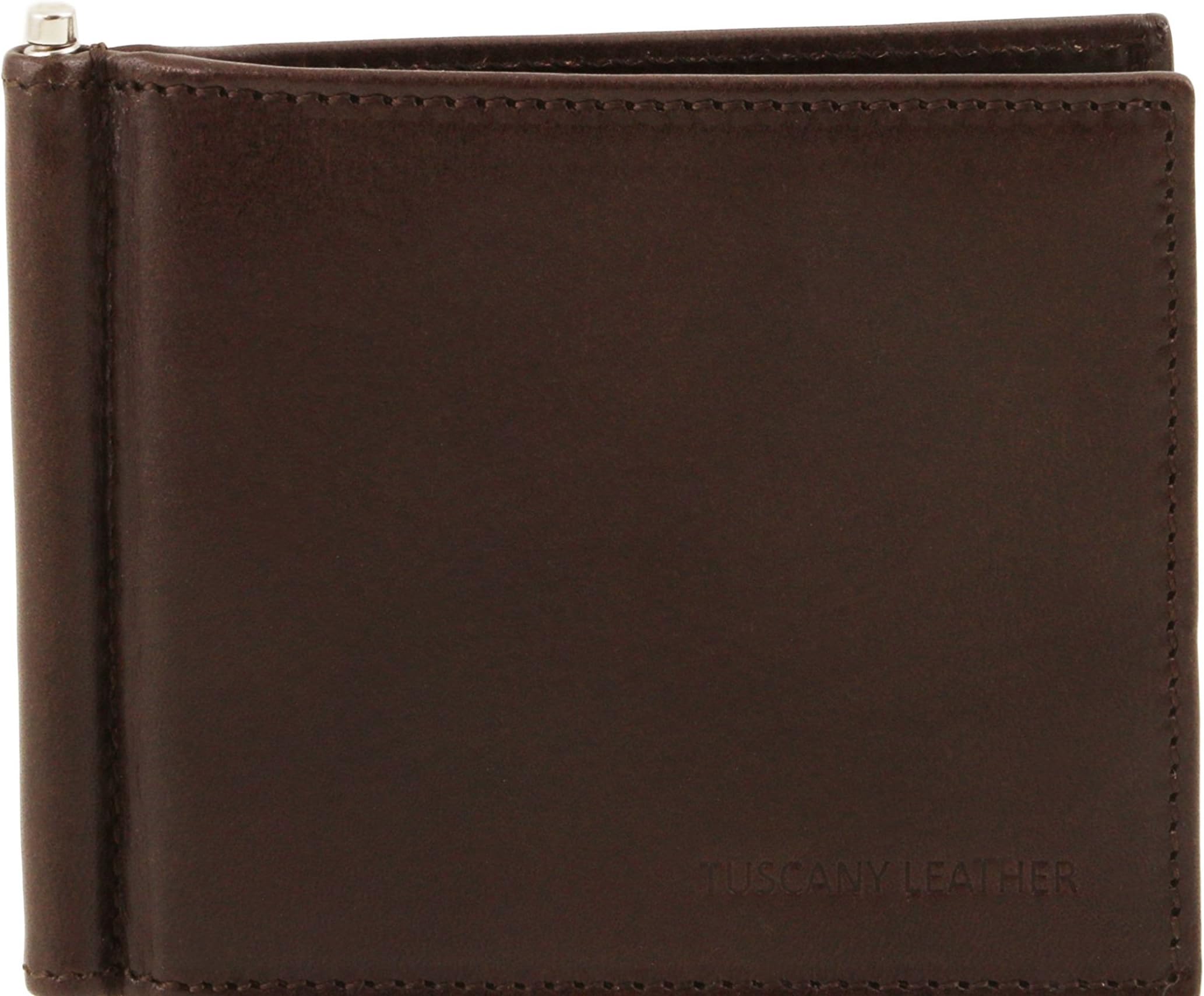 Tuscany Leather Exclusive leather credit/business card with money clip Leather accessories for women