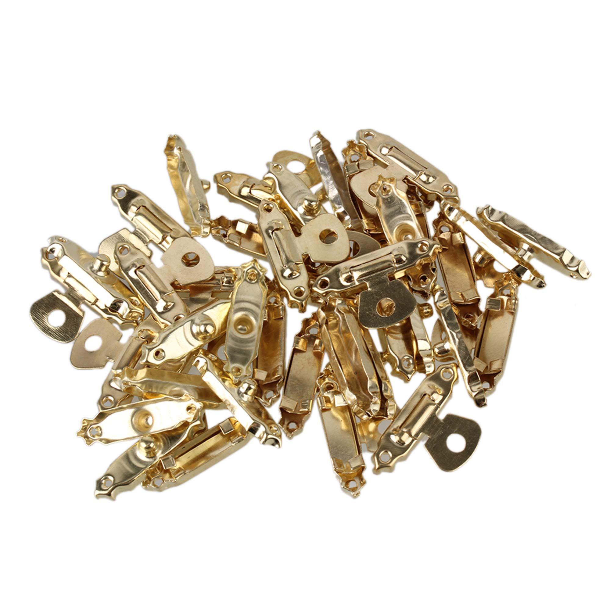 Yibuy 20 x Golden Metal Home Decorative Mini Jewelry Case Box Latch Catch Buckle