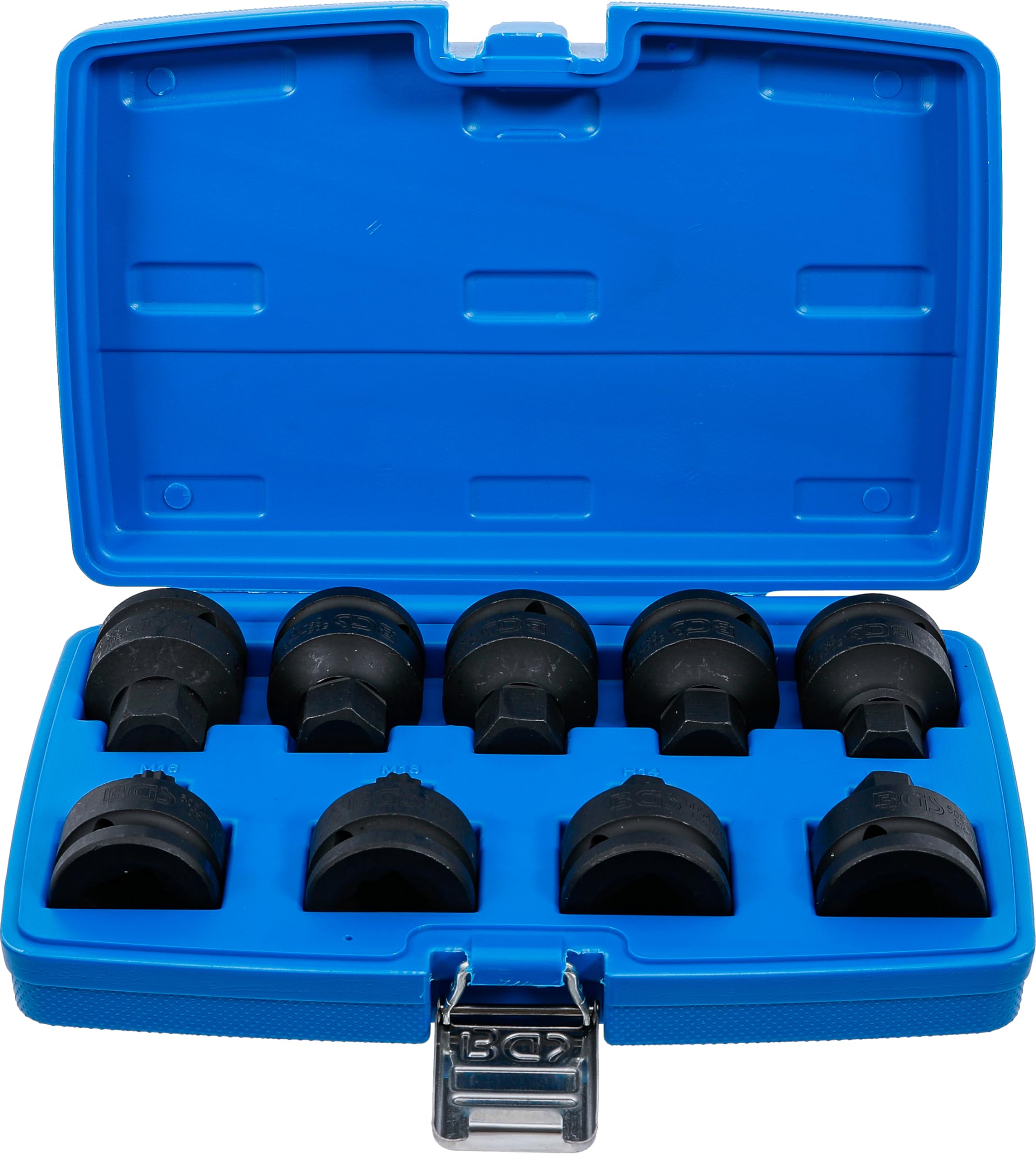 BGS 5054 | Impact Bit Socket Set | 20 mm (3/4") Drive | internal Hexagon, internal spline (for XZN) | 9 pcs.