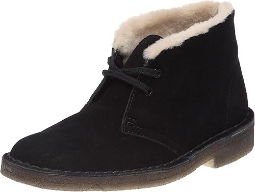 fur lined desert boots womens