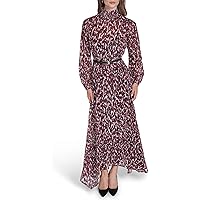 Petal & Pup Women's Lincoln Long Sleeve Maxi Dress-Black/Beige at Amazon  Women's Clothing store
