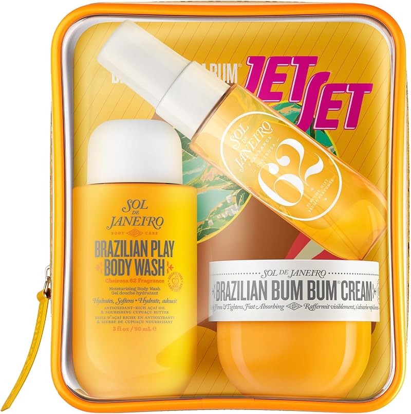 Sol de Janeiro Jet Set Bum Bum Hair and Body Mist Body Cream Body Wash