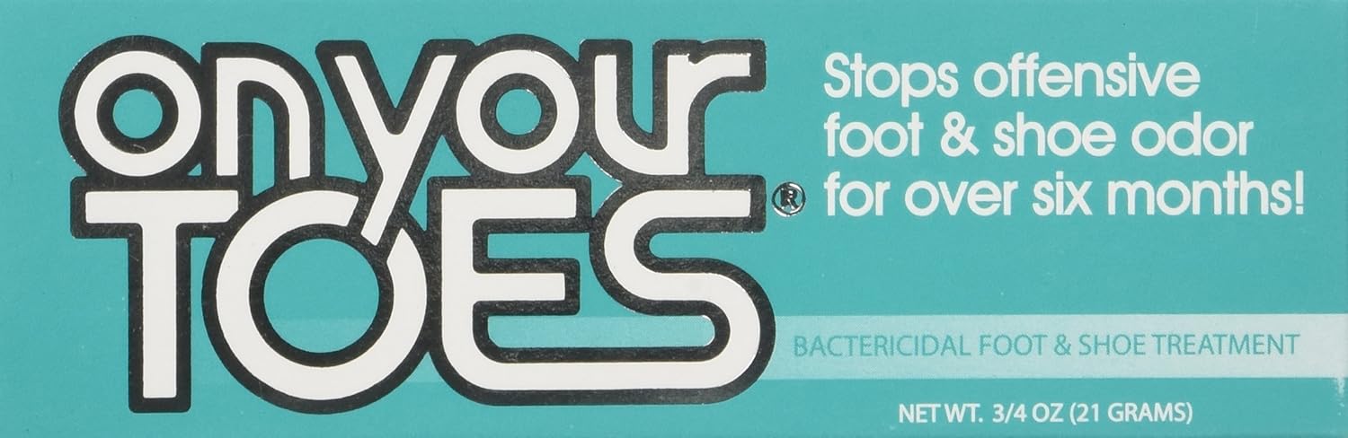 On Your Toes Foot Bactericide Powder - Eliminates Foot Odor for Six Months, 21 grams (One Pack): Health & Personal Care