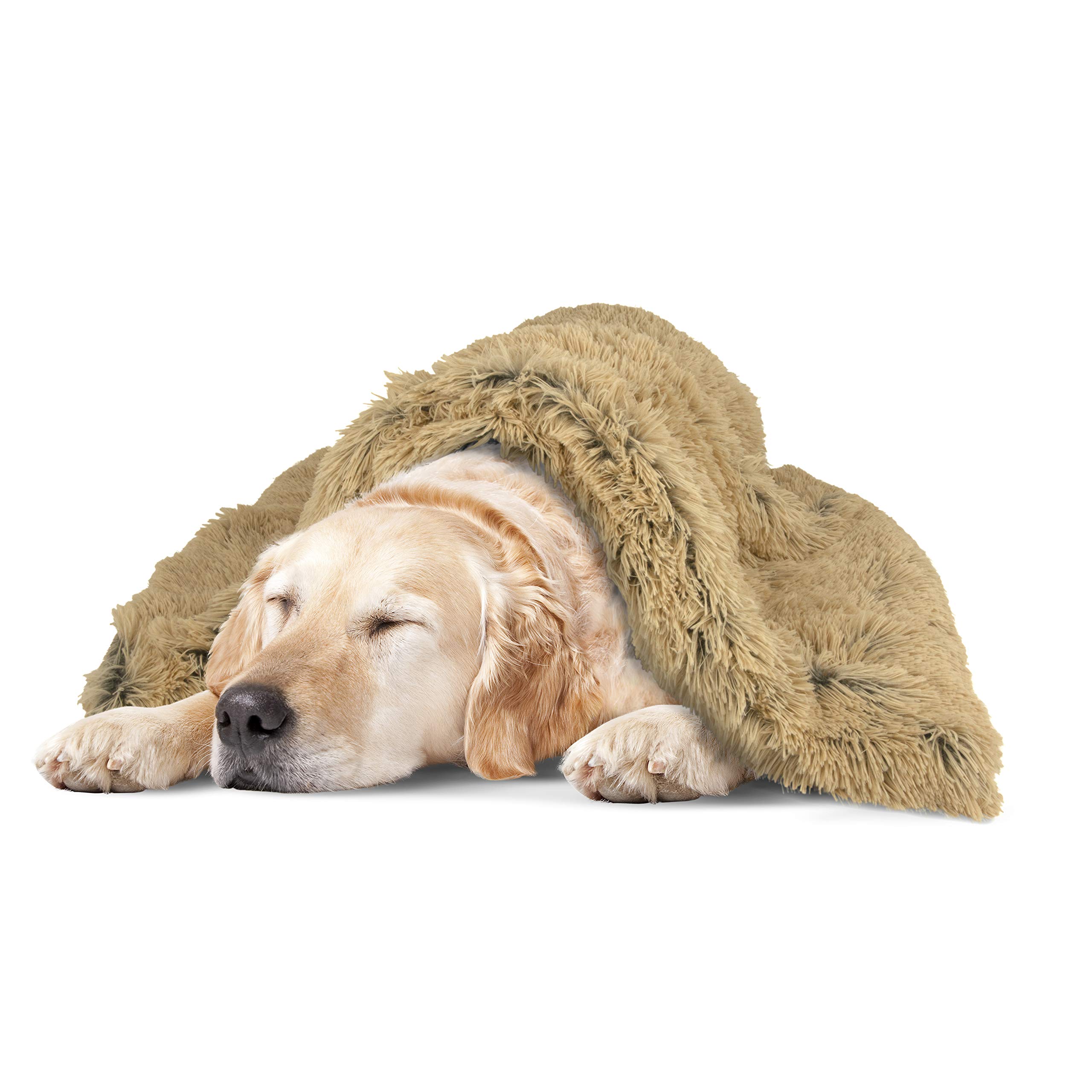The Dog’s Blanket Sound Sleep Donut Blanket, XL Beige 97x139cm, Calming, Anti-Anxiety Snuggler Blanket, Veterinary Approved