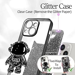 Buleens for iPhone 14 Plus Case Astronaut, Clear