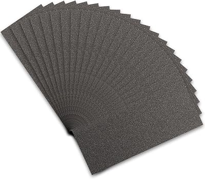 STE BRUAM Wet Dry Sandpaper 120 Grit 21 Sheets 9x3.6 Inch