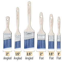 Bates- Paint Brushes, 6 Pack, Treated Wood