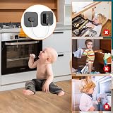 Evilsoul 2Pcs Password Fridge Lock 3M Adhesive No Key Safety Cabinet Lock Black view 6