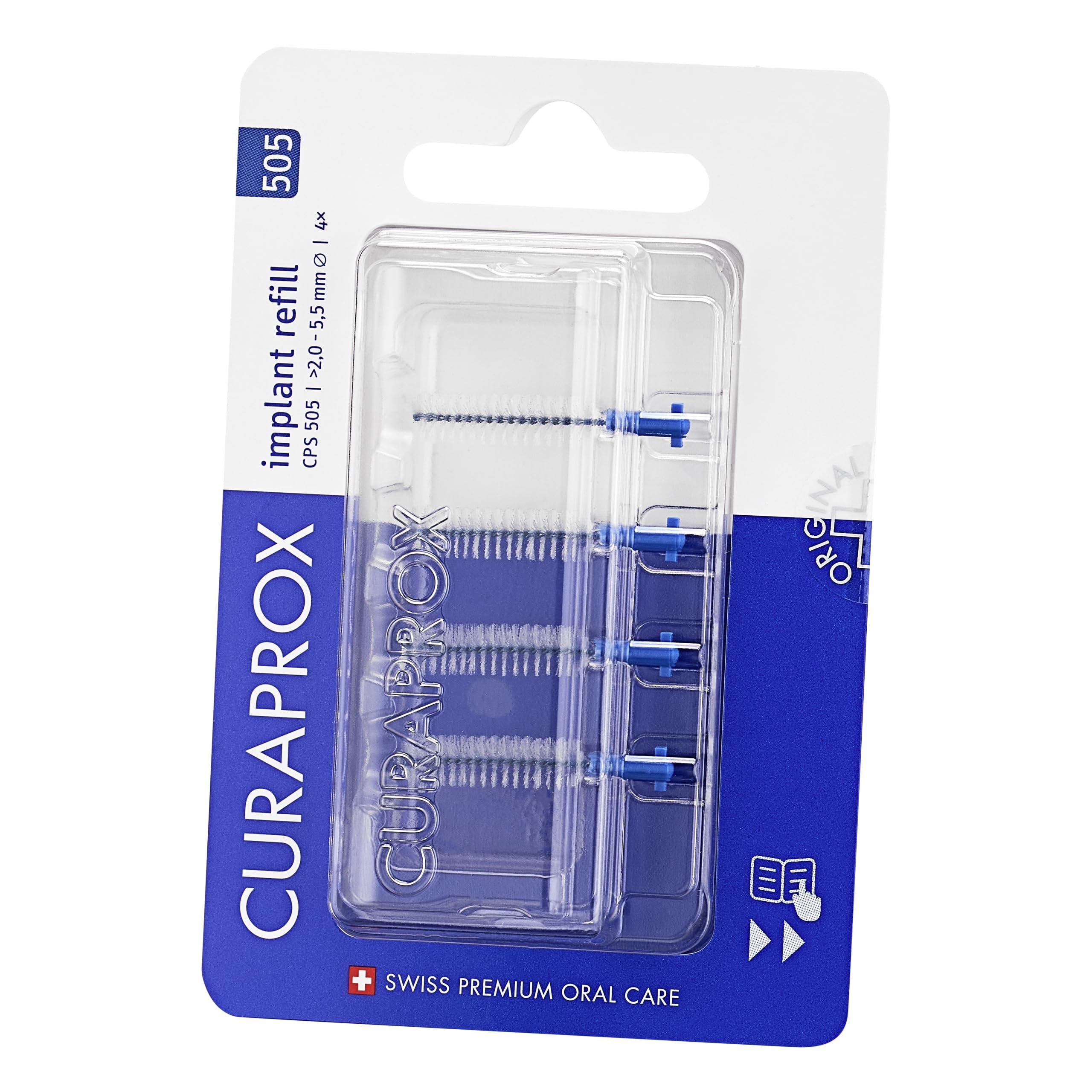 Curaprox, CPS 505 Implant Refill 4X, Blue