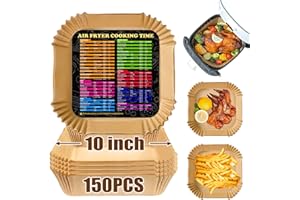 Air Fryer Liners for COSORI 6 QT, Airfryer Liners 10 Inch Large Air Fryer Parchment Paper Liners, Parchment Paper for Air Fry