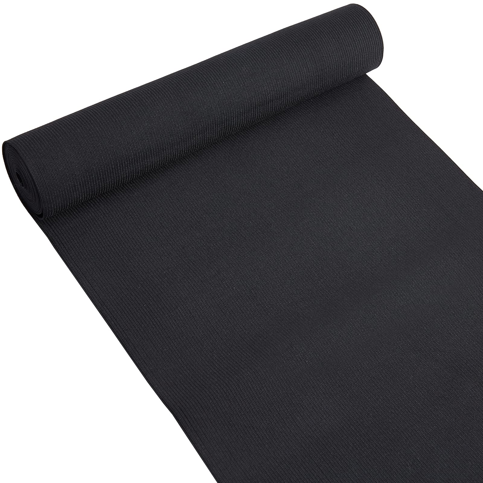 BENECREAT 2 Yard Black Rubber Elastic Band Stretch Strap Cord Webbing Garment Accessories 250mm Wide Elastic Bands for Sewing Sewings and Craftings Making