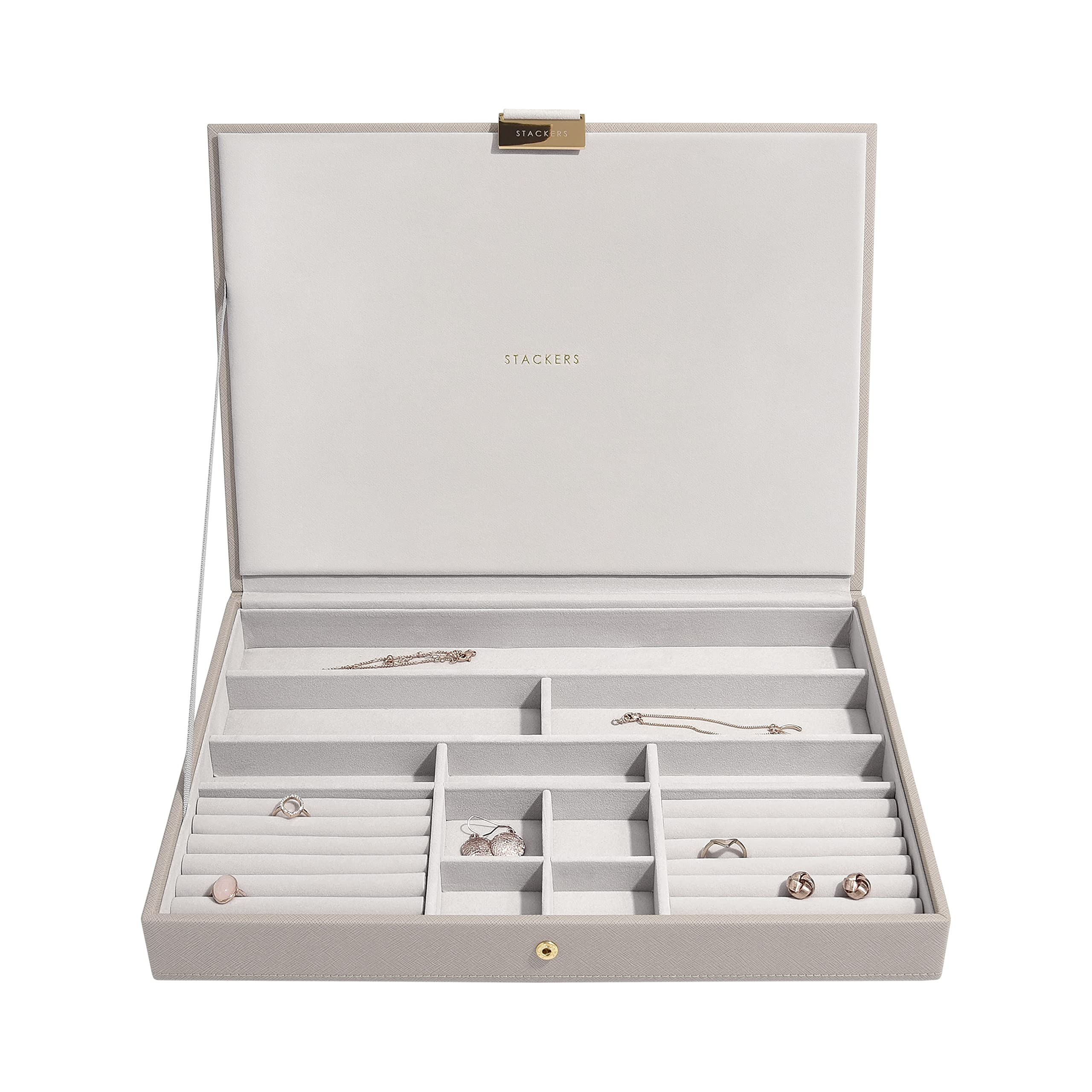 Stackers Taupe Supersize Jewellery Box Lid