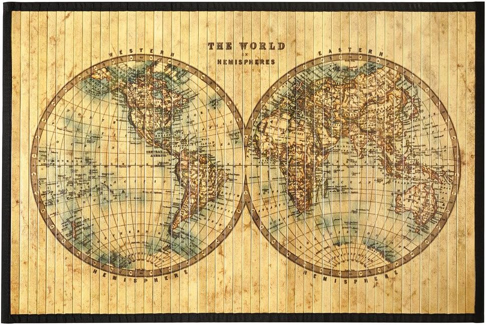 Kitchen Rugs Bamboo Mat Bamboo Rug Kitchen Floor Mats 2 x 3 Feet Nautical Map