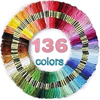 LOVIMAG Premium Rainbow Color Embroidery Floss with Cotton for Cross Stitch Threads, Bracelet Yarn, Craft Floss, Aroic Embroi