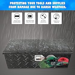 Eivojor 30" Aluminum Stripes Plated Tool Box Pick