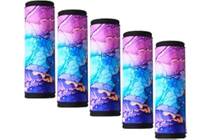 Careteilly Neoprene Luggage Handle Wrap- Comfort Luggage Identifiers for Suitcases Luggage Markers Easy Identification Travel Bag Identifiers Travel Accessories for Women