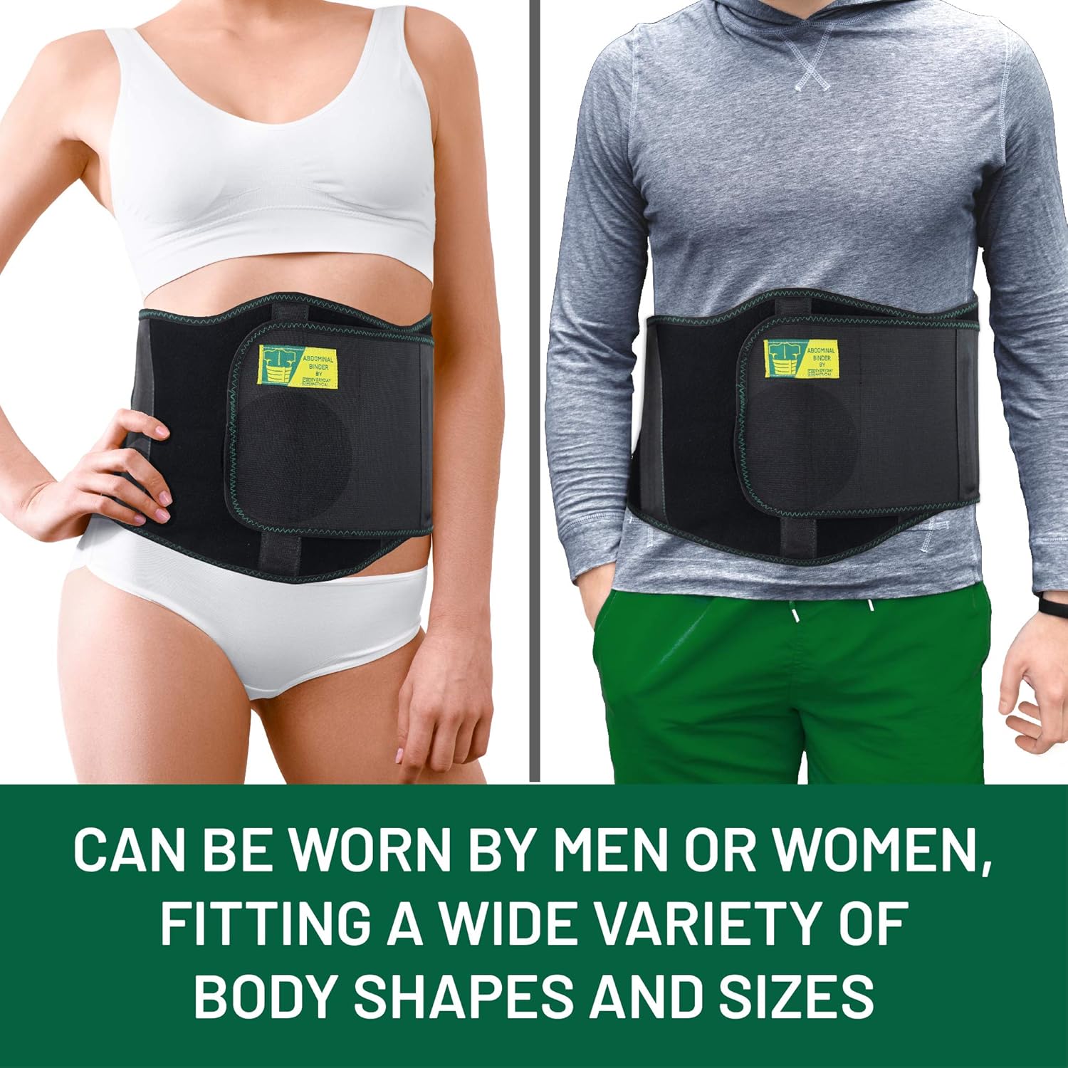 Ergonomic Umbilical Hernia Belt – Abdominal Binder for Hernia Support – Umbilical Navel Hernia Strap with Compression Pad – Ventral Hernia Support for Men and Women - Large/XXL Plus Size (42-57 in): Health & Personal Care