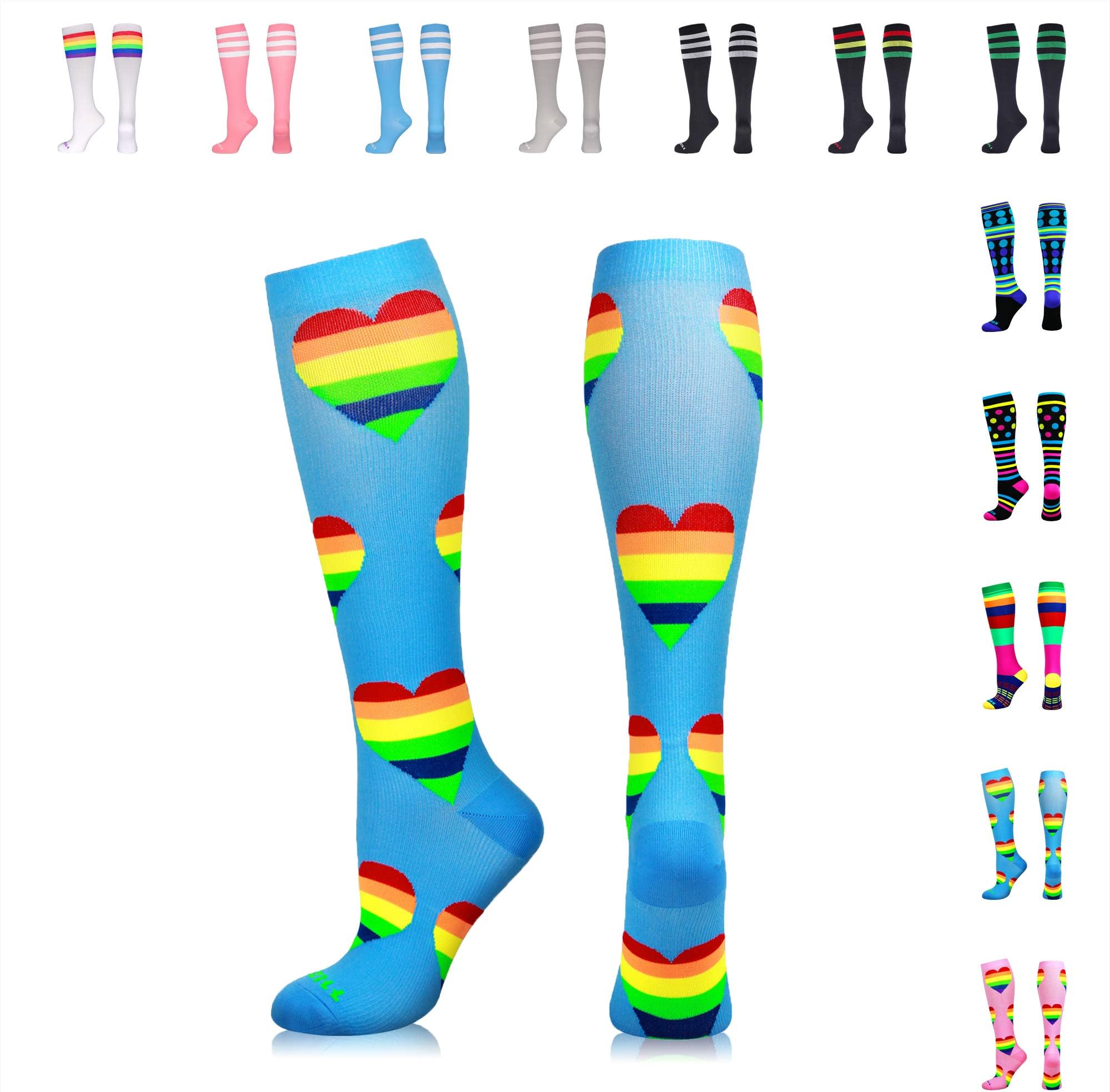 NEWZILL Compression Socks U.S Olympic Fencer Recommend for Men & Women 20-30mmHg