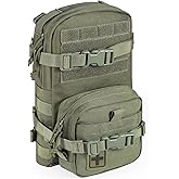 CLTAC Tactical Small MOLLE Hydration Pack Outdoor Water Bladder Carrier Pack for Vest Backpack