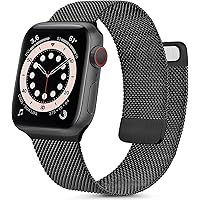 Funeng Metal Bands Compatible with Apple Watch Band 38mm 40mm 42mm 44mm, Stainless Steel Mesh Adjustable Strap…