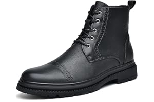 Arkbird Mens Oxford Dress Boots Fashion Casual Genuine Leather Brogue Chukka Ankle Boot for Men