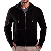 SCOTTeVEST Microfleece Hoodie for Men - 21 Hidden Pockets - Warm Fleece Zip Up Sweatshirt for Travel & More
