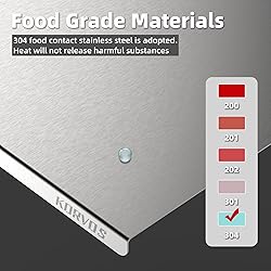 KORVOS Stainless Steel Cutting Board, 15.7" x