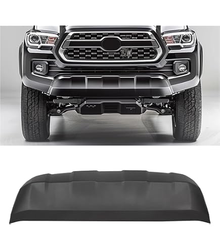 Front Lower Grille & Bumper Valance Board Set For 2016-2023 Toyota Tacoma Sport – Matte Black, Plastic, Direct Replacement