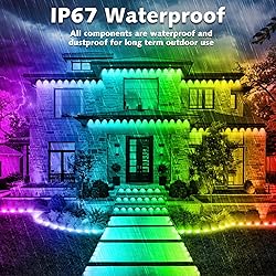 Permanent Outdoor RGB Lights,Waterproof Smart LED