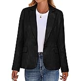 luvamia Tweed Blazers for Women Business Casual Dressy Blazer Jacket Work Suits Office Professional Outfits Long Sleeve