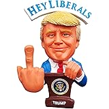 Donald Trump Doll - This Bobblehead Trump Has A Bobbling Middle Finger Instead of Head - F.U Media/Liberals