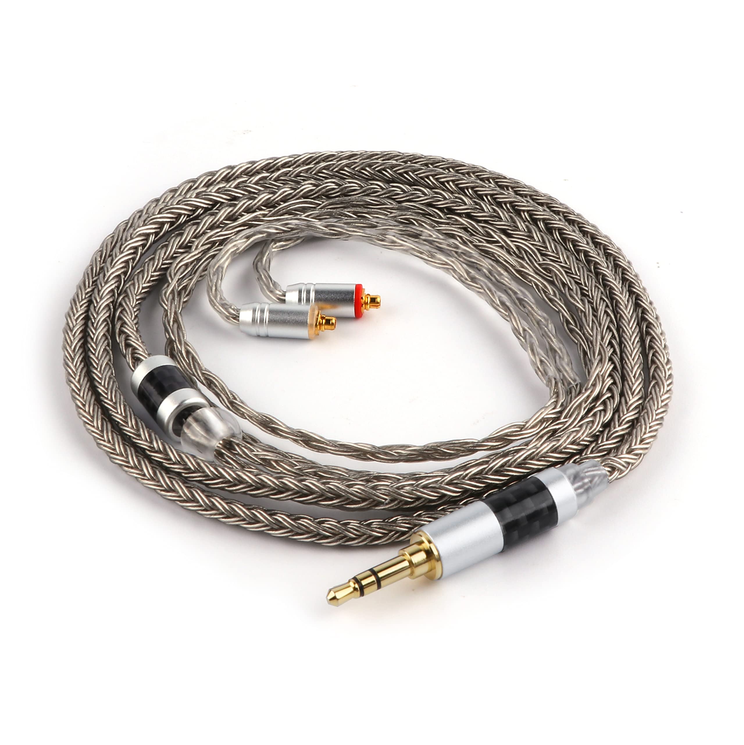 Tripowin Zonie 16 コアー銀メッキケーブル＆SPCHIFIイヤホンアップグレードケーブル ミュージックプレーヤー対応 (3.5mm-MMCX, グレー)商品画像