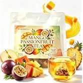 Mango Passion Fruit Tea, 20 Bags, Caffeine-Free | 100% caffeine-free, Enjoy hot or iced,Individually wrapped tea bags,for home,office &amp; travel