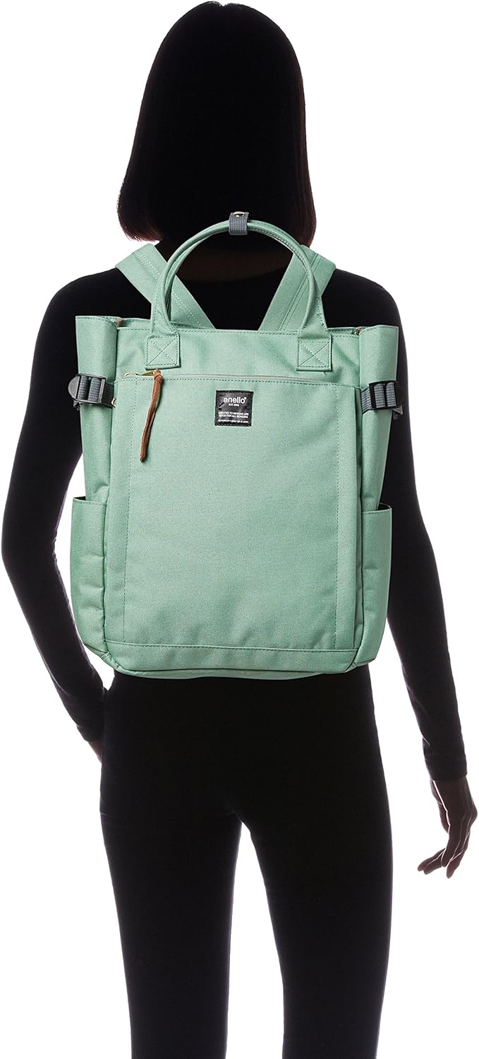 Anello Rucksack Canvas 10 Pocket 2WAY Backpack ATC1225 (Mint Green