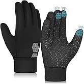 AOTOW Kid Winter Running Glove Touchscreen - Cold Weather Warm Gloves Riding Thermal Windproof Sport Gloves for Hiking Biking