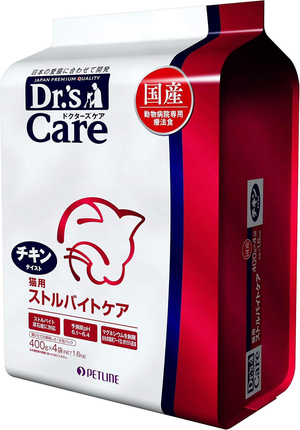 Amazon ドクターズケア ドクターズダイエット 猫 ストルバイトケア ドライ チキンテイスト 1 6kg ドクターズケア Dr S Care ドライ 通販