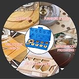 KATSU Brass Router Guide Bushing Set 10 Pcs Case Metric Size Kit view 5