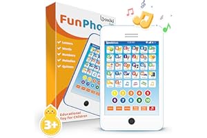 Educational Toys for 3 Year Old Boys Girls, 6-in-1 Kids Learning Tablet Phone, Toddler Learning Toys Ages 2-5, Preschool ABC 