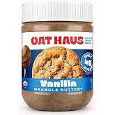 Oat Haus Organic Vanilla Cookie Granola Butter | Peanut-free, Almond (Tree-Nut) Free, &amp; School-Safe (Top 8 Allergen Free) | Sunflower Seed &amp; Cookie Butter Alternative | 12 oz (1 Jar)