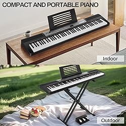 AODSK Digital Piano 88 Key Semi-Weighted Keyboard