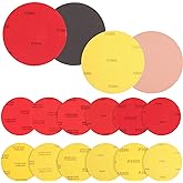 Loopeer 24 Pcs Bowling Sanding Pads Resurfacing Polishing Kit | Bowling Ball Accessories Sand Pads Ball Cleaner Kit Grit 500 1000 1500 2000 3000 5000