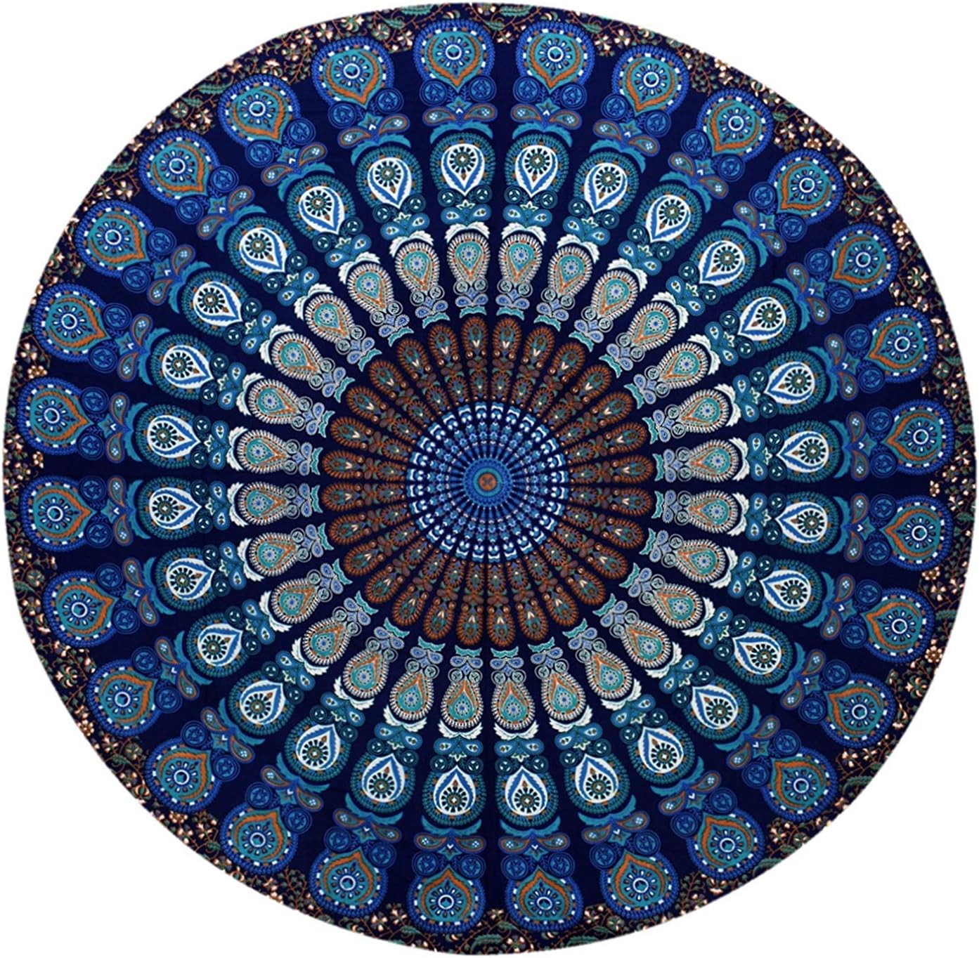 Amazon.com: MY DREAM CARTS Blue Round Tapestry Wall Hanging  Amazon.com: MY DREAM CARTS Blue Round Tapestry Wall Hanging