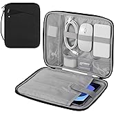 MoKo 9-11 Inch Tablet Sleeve Carrying Case with Handle, Padded Protective Travel Bag for New 11-inch iPad Air 3/Pro M5/ A16 2025, iPad 10. Gen/Air 5/4. 10.9, i-Pad 9/8. 10.2,Tab S9/S8 11, Black