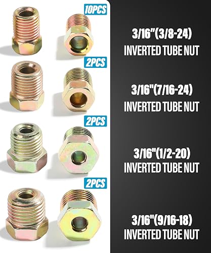 Brake Line Pipe Repair Kit – 3/16” Copper Pipe, Flaring Tool, Unions (Male & Female) – VW65 BK2101010