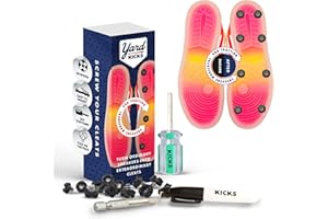 Yardkicks Traction Kit: DIY Baseball Softball Cleats for Your Shoes - Transform Sneakers into Custom Cleats - Unisex Spikes - 20 Studs - Ideal Gift for Ball Players & Kids to Boost Field Traction